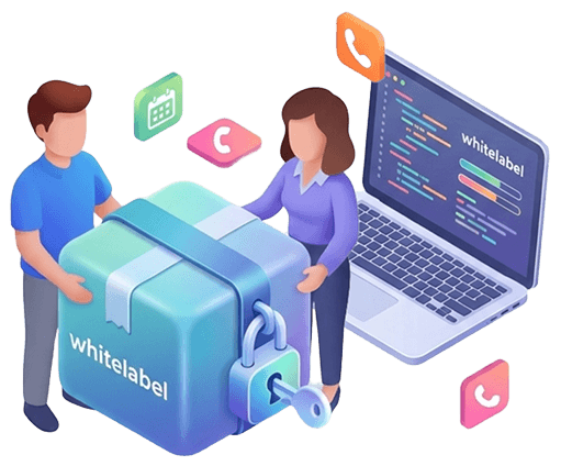 White label agency FAQ illustration