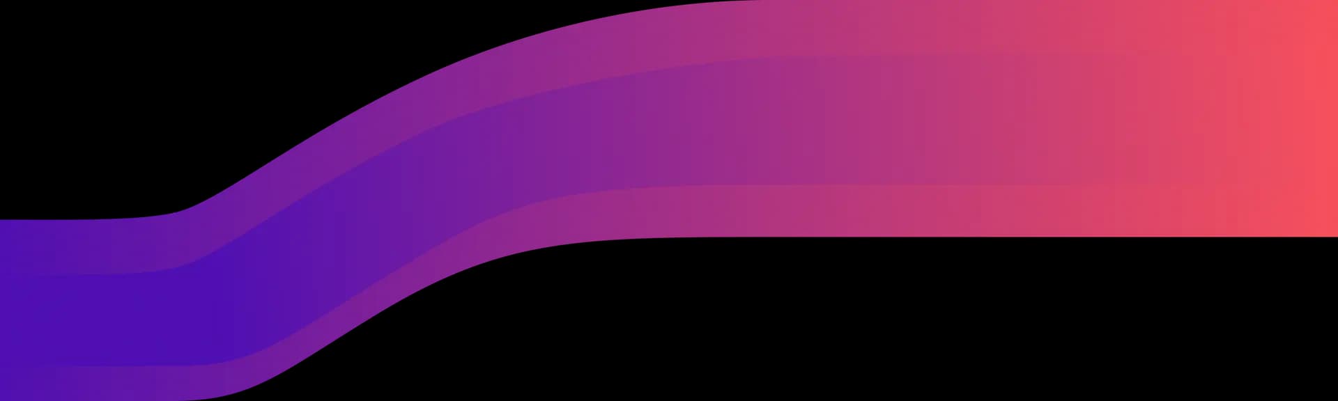 Decorative gradient wave line
