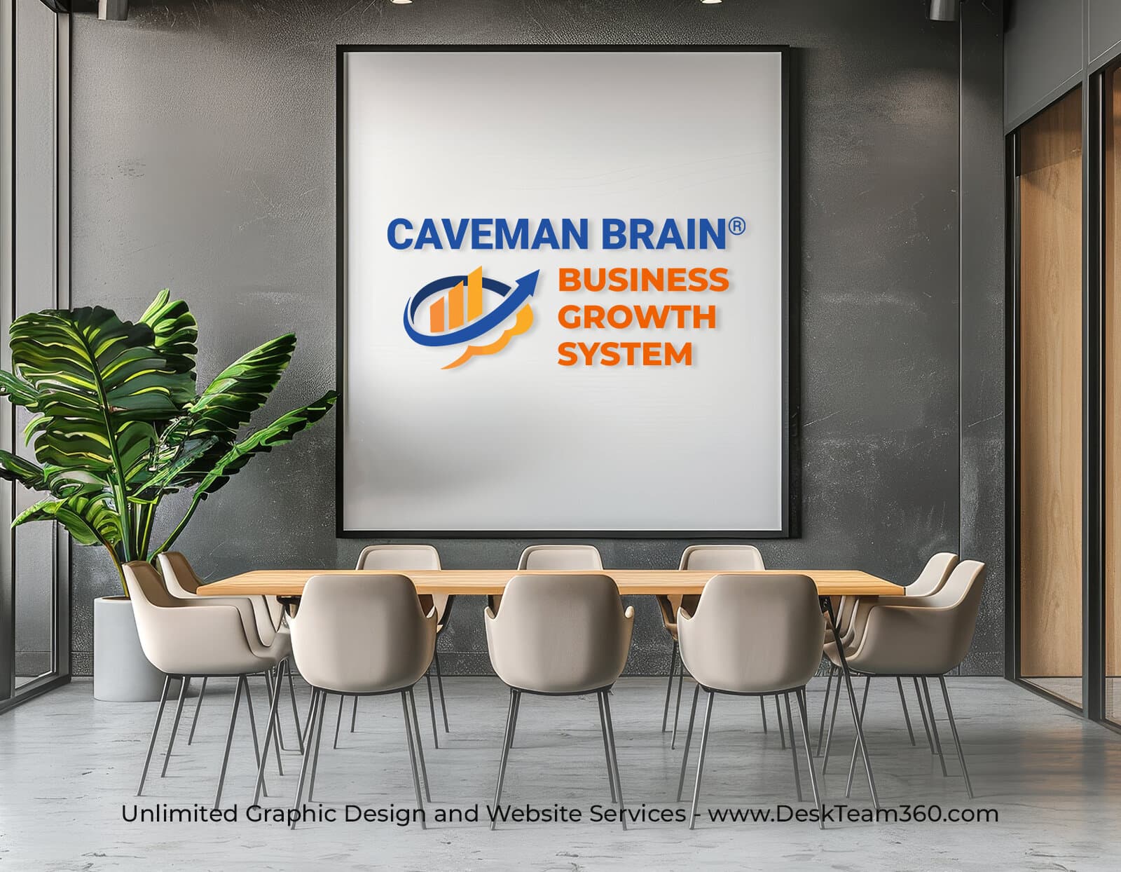 Caveman Brain – Wall Logo